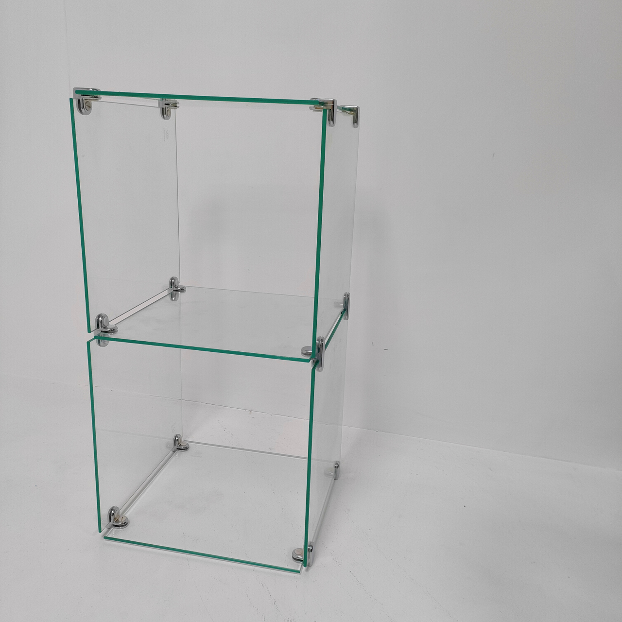 New Toughen Glass Cube Display Set Counter Top or Free standing Displays SIZE 2