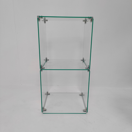 New Toughen Glass Cube Display Set Counter Top or Free standing Displays SIZE 2