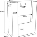 Wall-Mounted DL Leaflet Holder for Efficient Display
