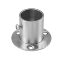 Stainless Steel Wardrobe Rail Rod Pole Socket End Support Bracket Flange