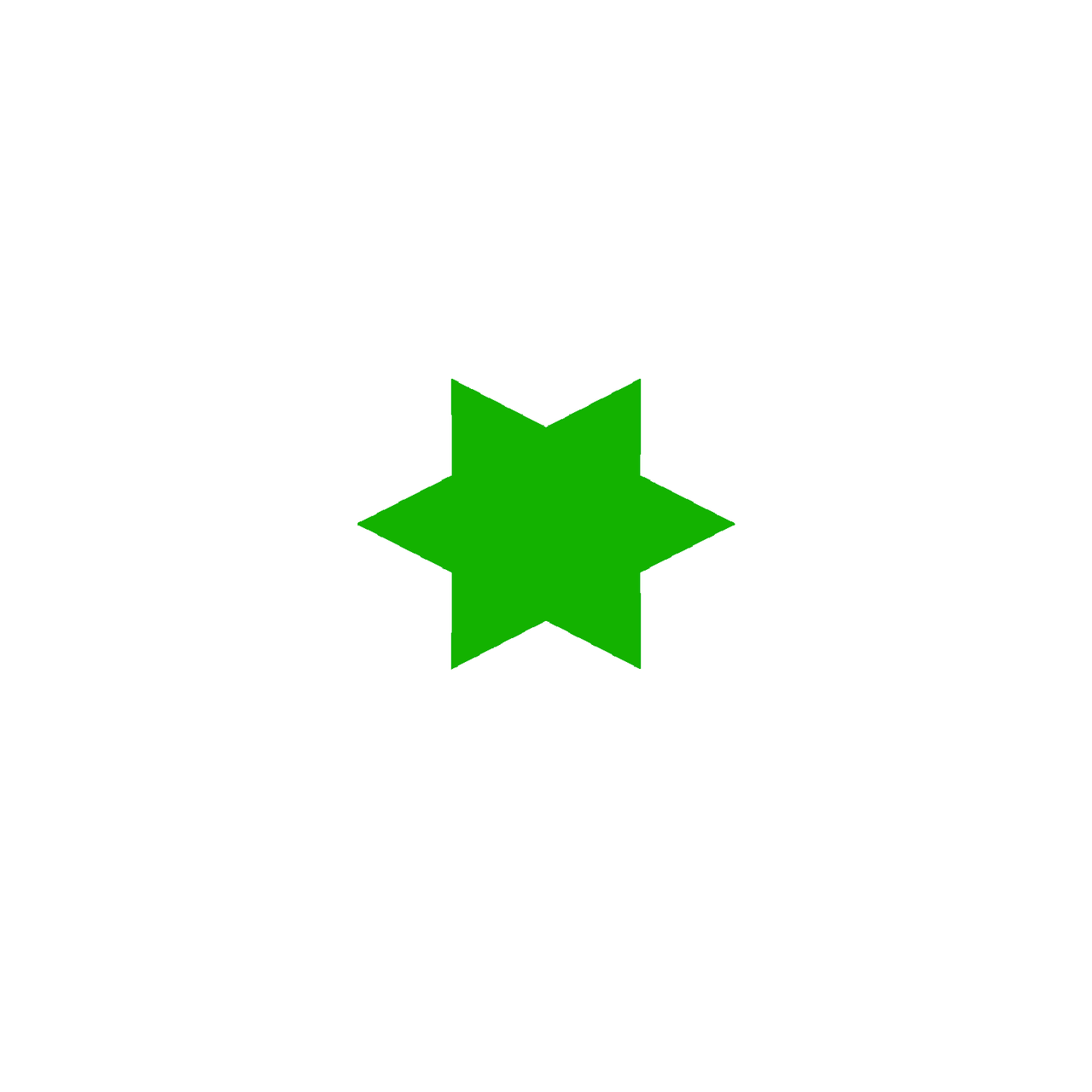 Star Shaped Fluorescent Green Multi Coloured Flash Sale Cards