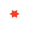 Star Shaped Fluorescent orange Multi Coloured Flash Sale Cards