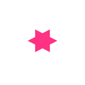 Star Shaped Fluorescent Pink Multi Coloured Flash Sale Cards