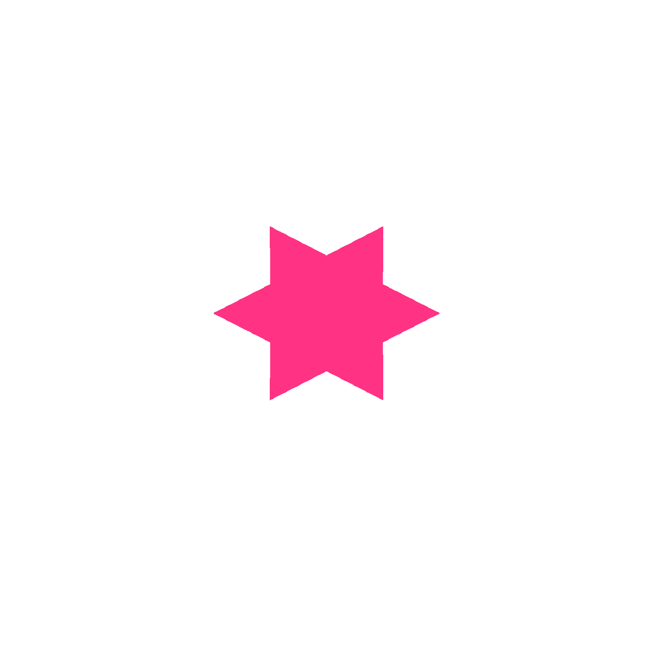 Star Shaped Fluorescent Pink Multi Coloured Flash Sale Cards